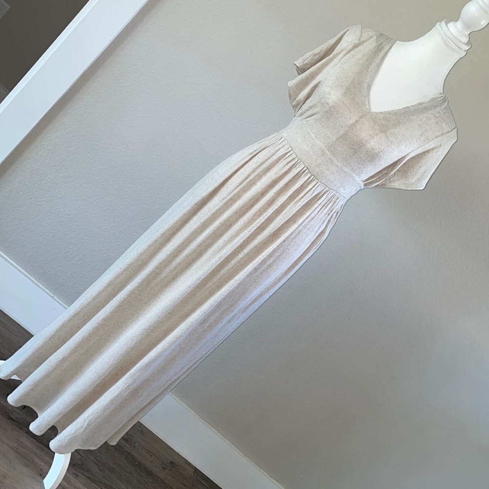 Massimo Dutti Maxi Dress Size S color Oat